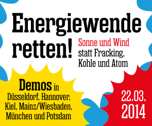 Sonne und Wind statt Fracking, Kohle und Atom!" title="Sonne und Wind statt Fracking, Kohle und Atom!