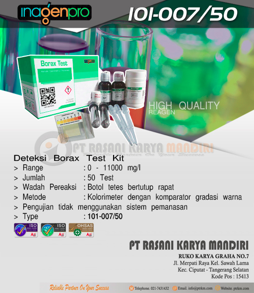 Test Kit Formalin Inagenpro