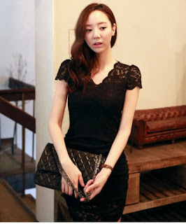 Model Baju Dress Brokat Modern ala Korean Style