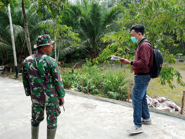 DPUPKP Kabupaten Kubu Raya Tinjau Hasil Pengerjaan TMMD Ke-111 Kodim 1207/Pontianak