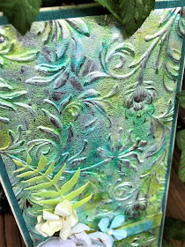 Sara Emily Barker http://sarascloset1.blogspot.com/ 3D Embossed Metallic card and tutorial Tim Holtz Sizzix Alterations Stampers Anonymous 7