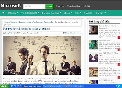 blogger templates chuẩn seo