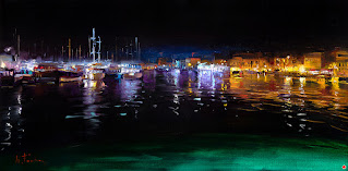 muelle-en-la-noche-cuadros-de-paisajes-marinos-nocturnos-pinturas-modernas-oleos