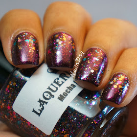 NailaDay: Fresh Paint Nebula with Laquerlicous Mocha Sprinkles