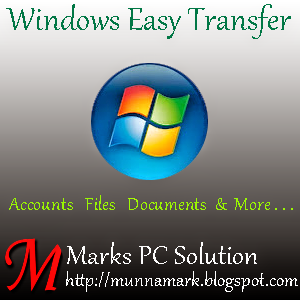 Back up and restore your files through Windows Easy Transfer