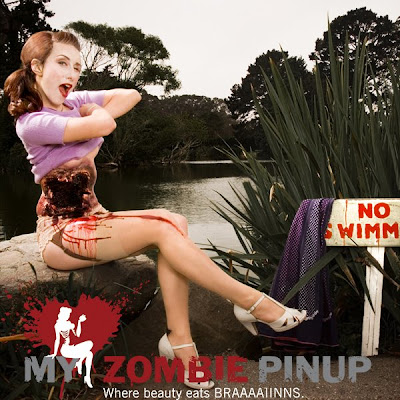 calendário zumbi pin-up zombie calendar setembro