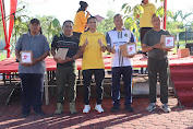 Tingkatkan Sinergitas TNI-Polri-Kejaksaan dan Pemda, Polres Rohul dan Polsek Jajaran Gelar Semarak Bhayangkara dengan Olahraga Bersama