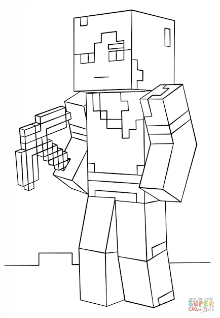 Click The Minecraft Alex Coloring Pages To View Printable Version Or Color  It Online Patible With Ipad And Android Tablets