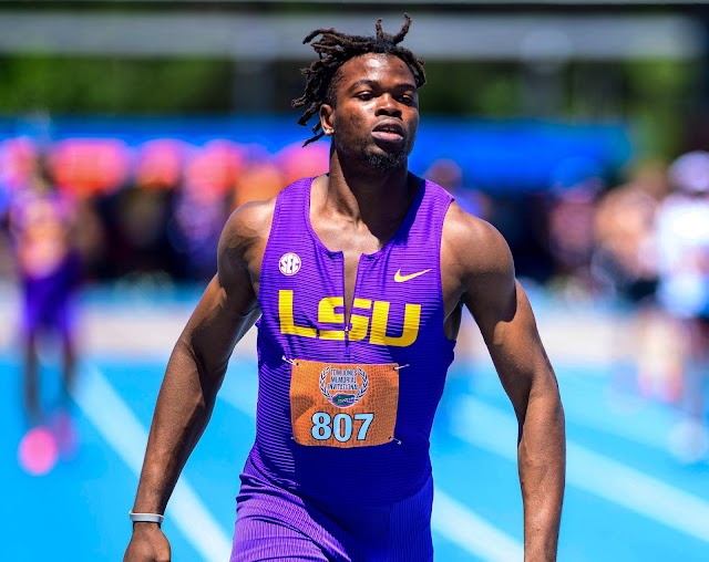 Godson Brume Shines with Season's Best at SEC Outdoor Championships