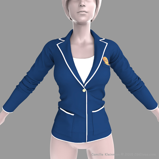 Marvelous Designer Jacket from CGElves Marvelous Designer MD5 Course