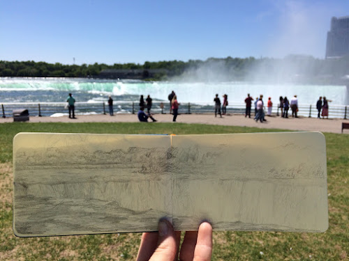 Sketch of Horseshoe Falls. 