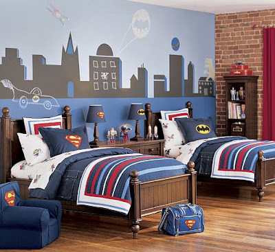 Batman Bedding  Toddlers on Batman Bedding Bedroom Decorate Decorating Pottery Barn Sheets Kids 1