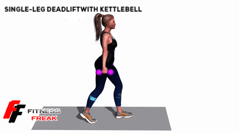 Single-Leg Deadlift With Kettlebell