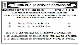 UPSC Recruitment 2022 53 IES ISS Posts