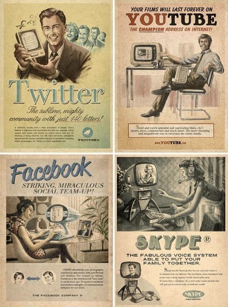 Vintage Ads For Social Media So not only was there a cell phone in a 