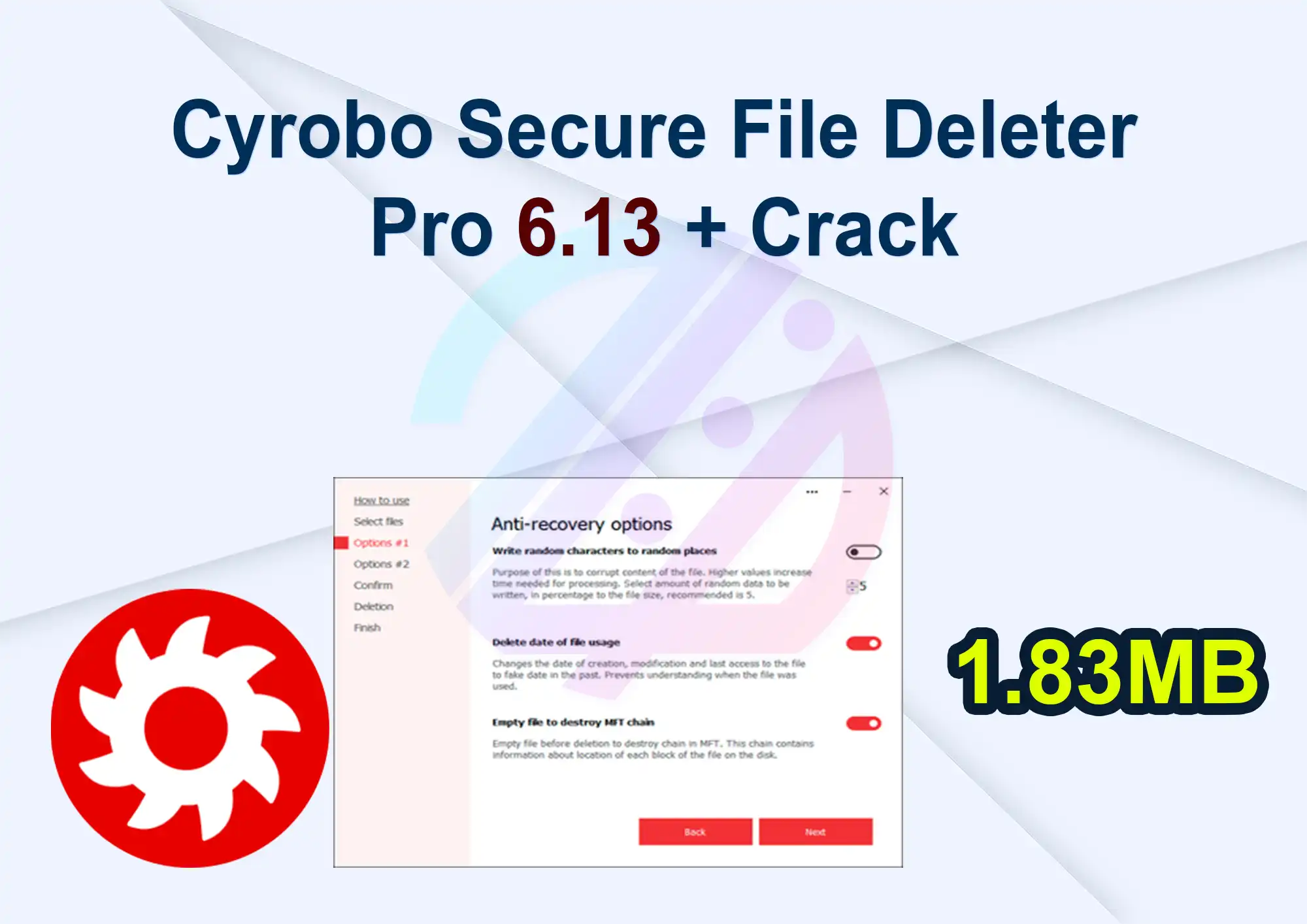 Cyrobo Secure File Deleter Pro 6.13 + Crack
