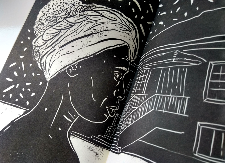 Ilustração do livro Heroínas Negras Brasileiras: em 15 cordéis, de Jarid Arraes