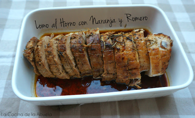 lomo horno naranja romero pimentón receta final navidad