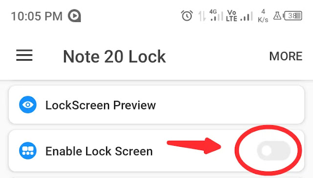Install Samsung Galaxy note 20 lock screen