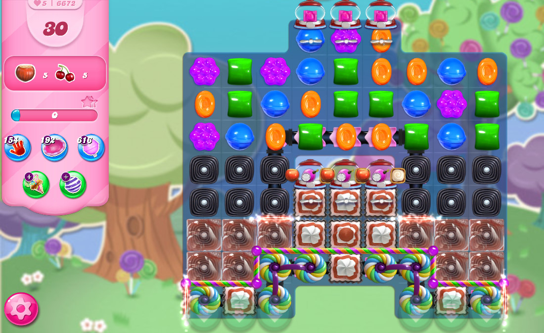 Candy Crush Saga level 6672