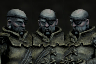 Mordheim - Witch Hunter with a two-handed sword  - Kitbash (face close-ups)