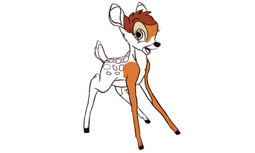 How to draw Bambi