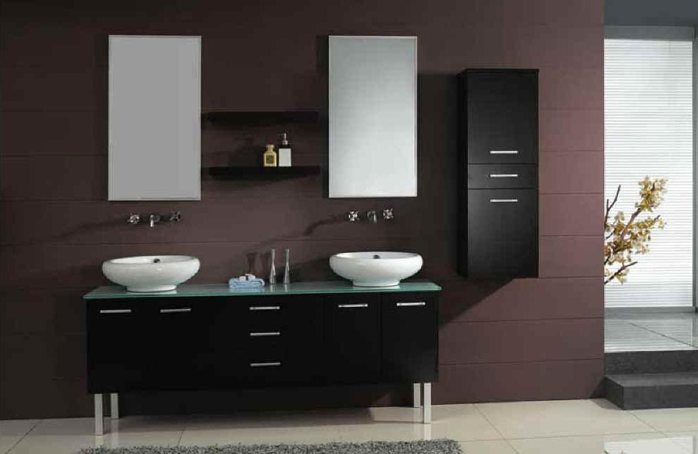 Single modern bathroom vanities designs is ideal for guest bathrooms ...