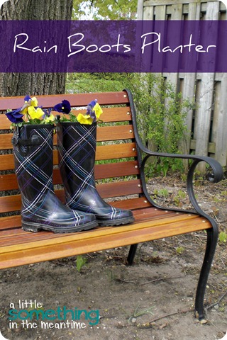 Rain Boots Planter Banner