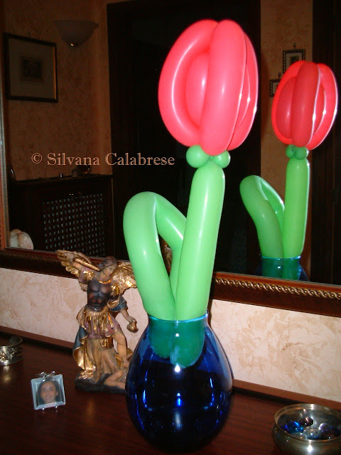 Tulipano scultura palloncini Silvana Calabrese Blog