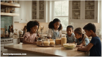 What are some easy dessert recipes that children can help make?