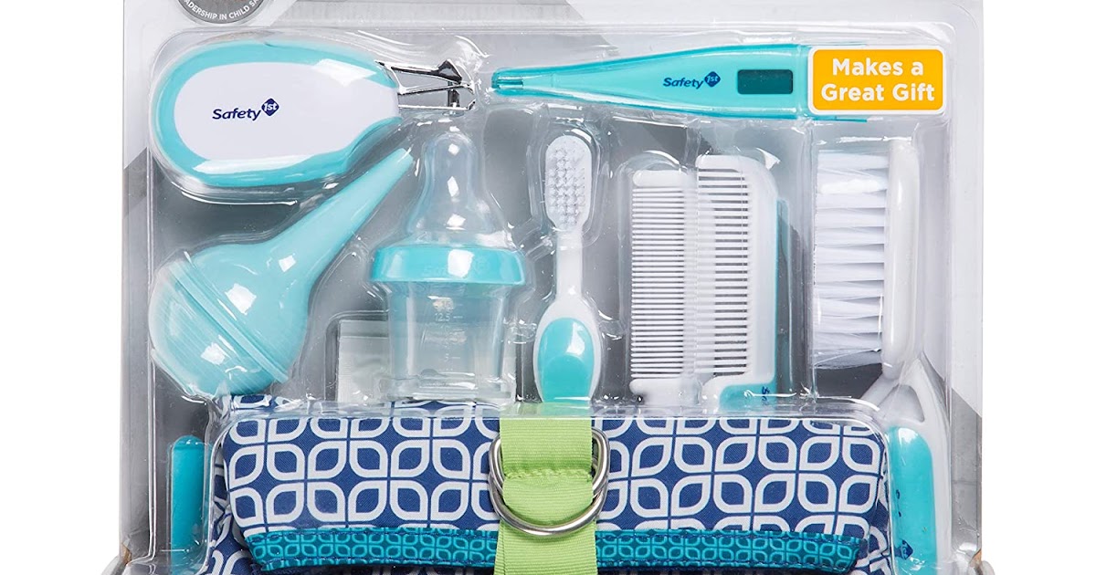 Safety 1st Deluxe 25-Piece Baby Healthcare and Grooming Kit (Arctic Blue)