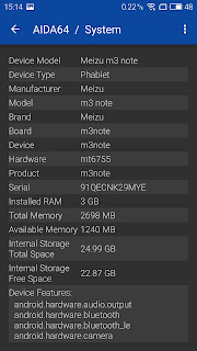 Meizu 3 Note - via AIDA64