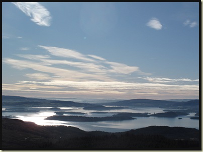 A view to the south from the lower slopes of Ben Lomond
