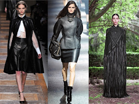 fall 2012 trends, leather trend, lanvin, valentino, givenchy