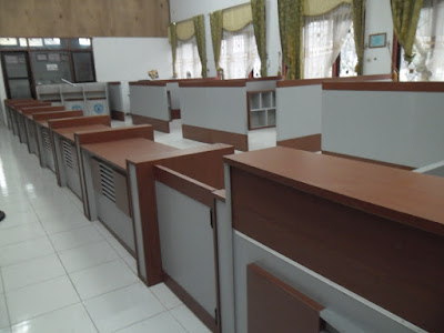 Meja Front Desk Ruang  Customer Service + Furniture Semarang