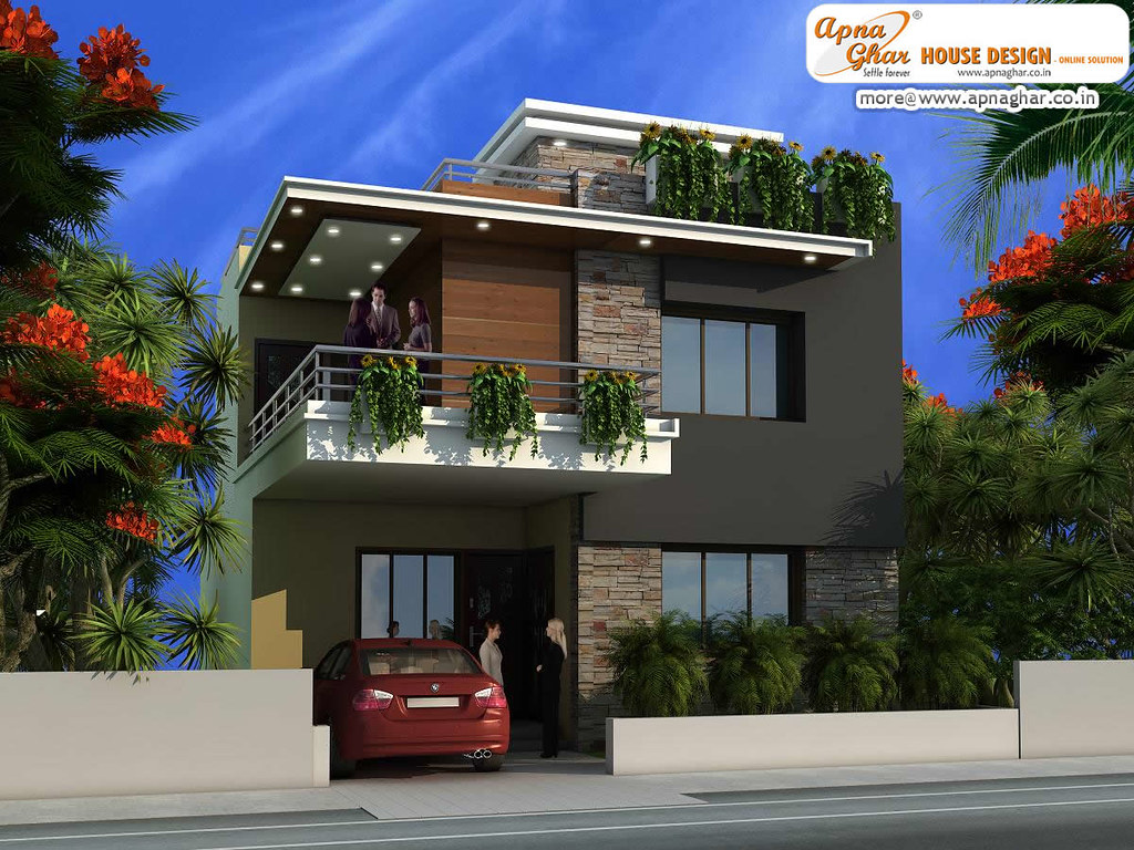 3 Room Duplex House Design - Small Modern Two Storey Duplex House Design Pictures - Duplex house design - NeotericIT.com