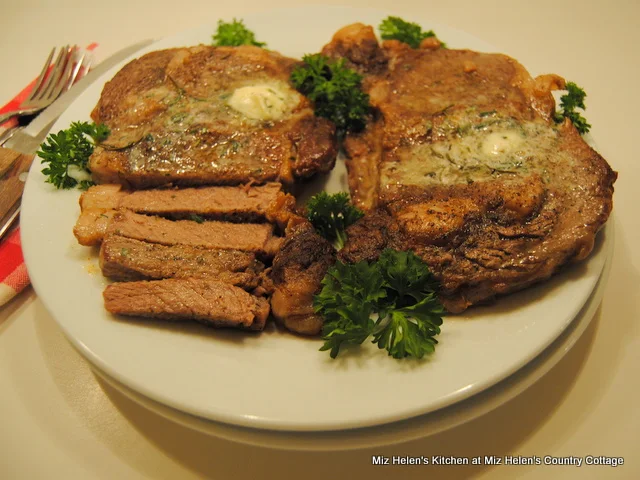 Oven Grilled Rosemary Rib Eye Steak at Miz Helen's Country Cottage