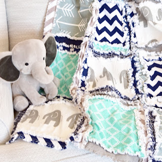 Elephant baby blanket 