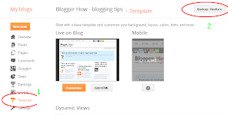  Most of us are doing thus many template edits too hacks How to backup/Restore your Blogger/ Blogspot weblog template