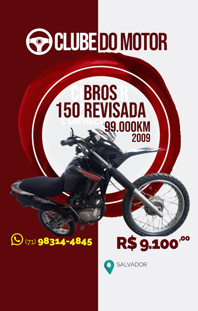 Bros 150 revisada, nada pra fazer 2009  