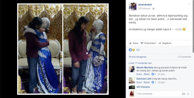 Gagal Nikah, Pria Ini Peluk Mantan di Pelaminan Usai Pacaran 5 Tahun