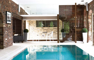 small private swimming pool design inside the house