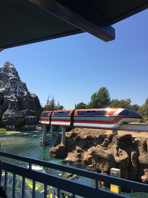 Disneyland Monorail Orange Above Finding Nemo Submarine Voyage