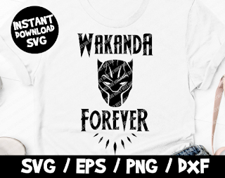Wakanda Forever SVG Logo, Black Panther Vector, Black Panther Cricut, Black Panther Eps, Black Panther Vinyl, Black Panther Clip Art, Dxf