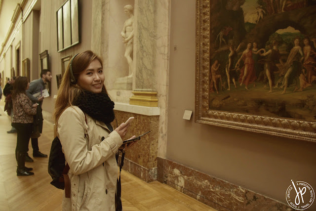 woman inside museum