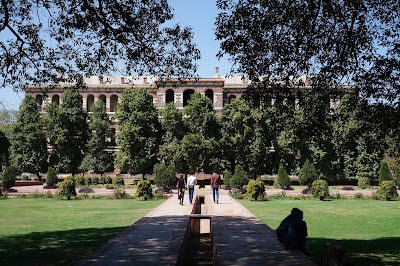 Taman istana yang rimbun