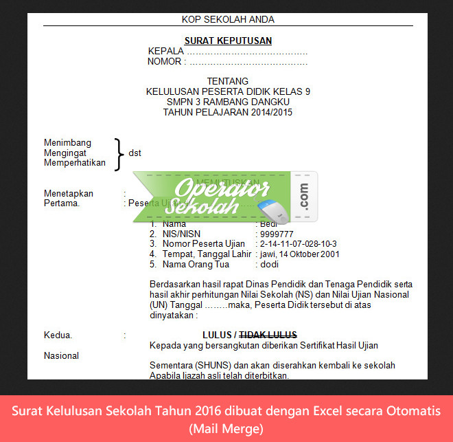 Surat Kelulusan Melawat Sekolah