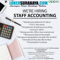 Loker Surabaya di PT. World Innovative Telecommunication (OPPO Surabaya) Oktober 2020