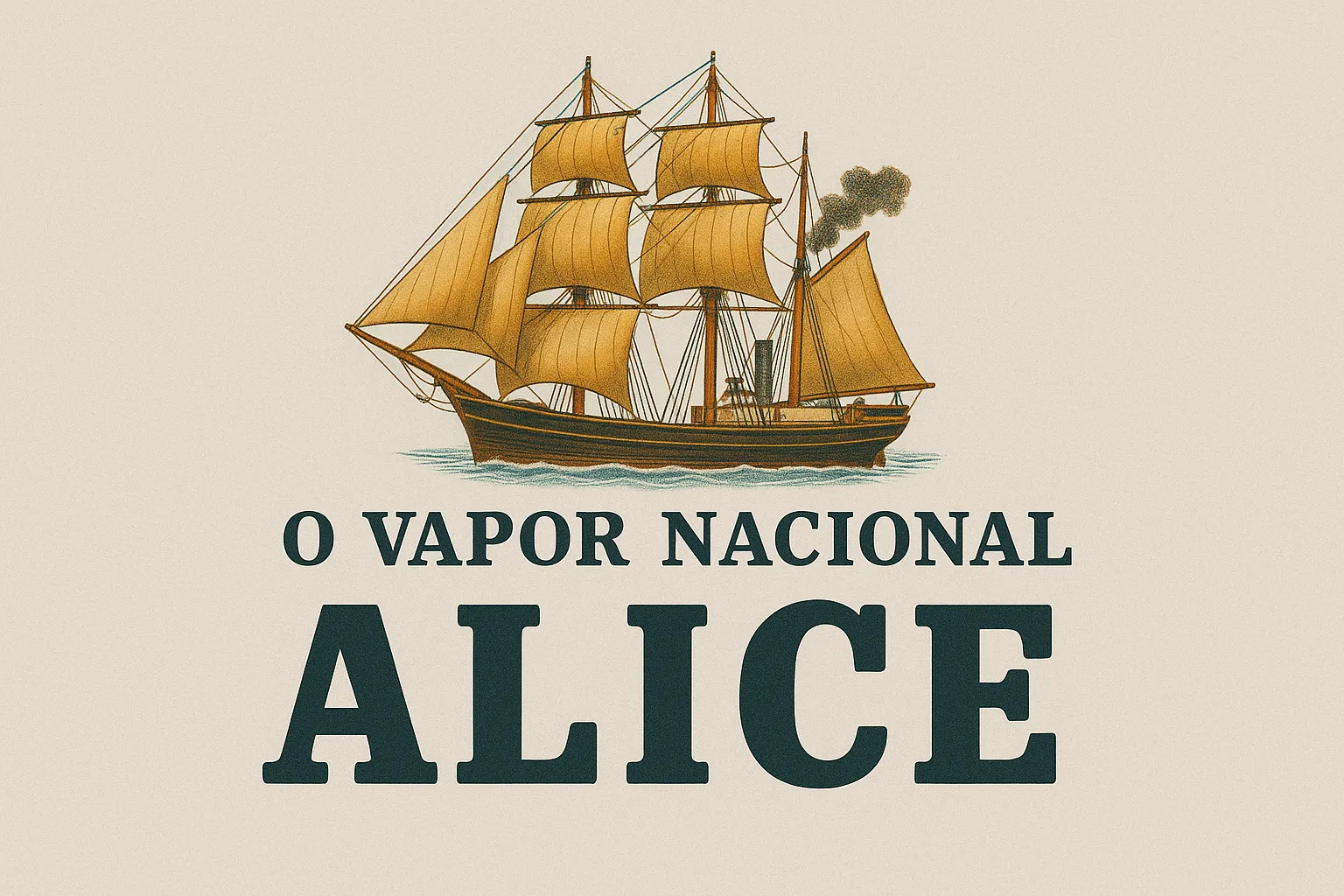 Imagem feita a partir de um jornal antigo mostrando o vapor Alice