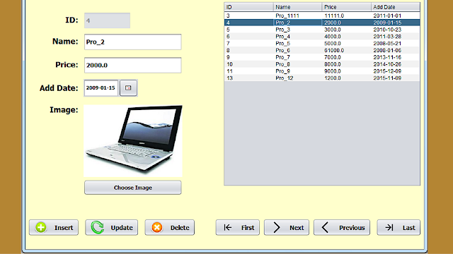 Java And MySQL Project Example